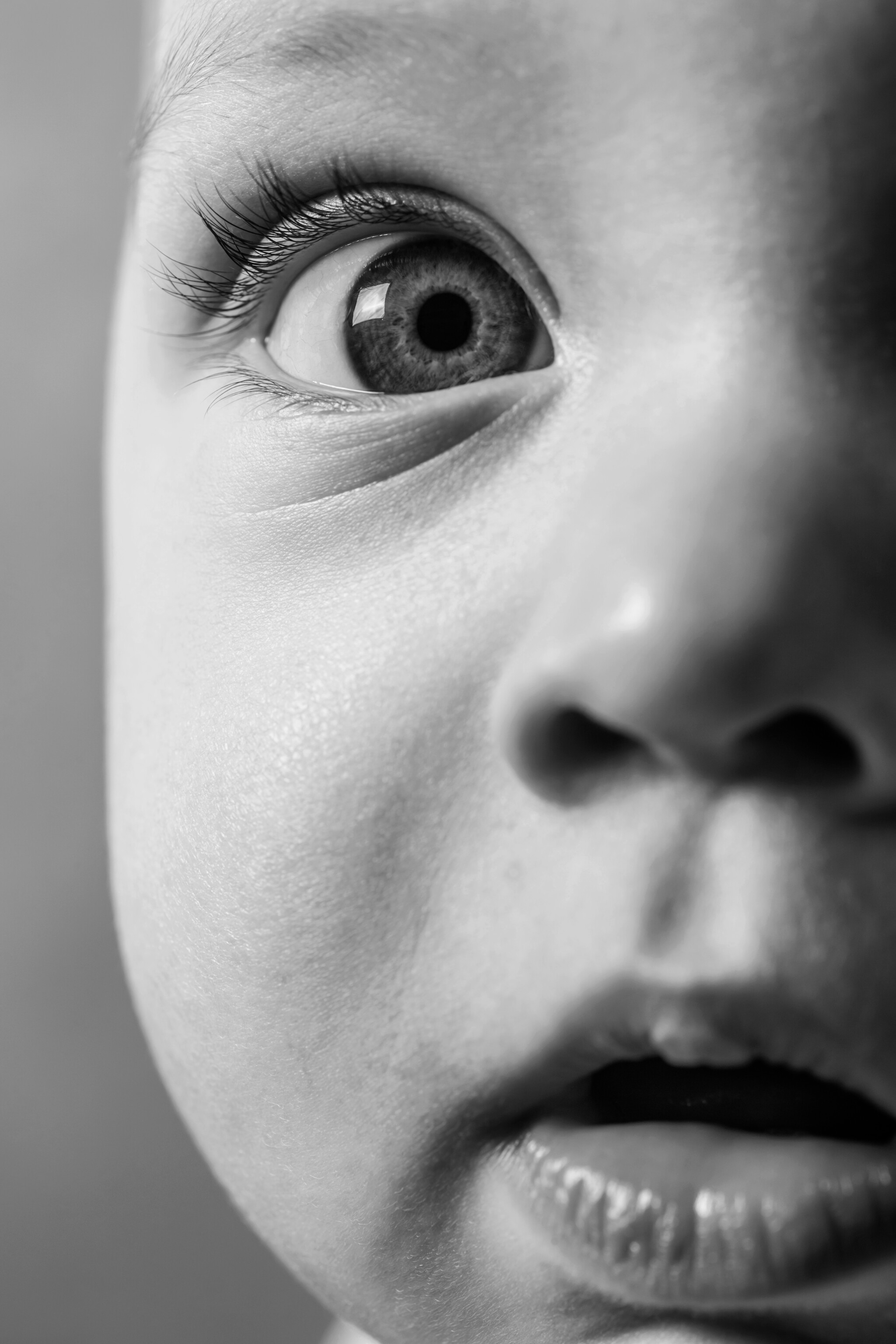 Up close of baby face