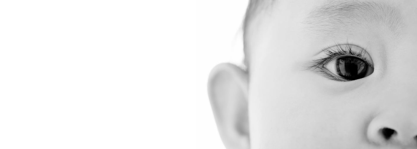 Up close of baby's face