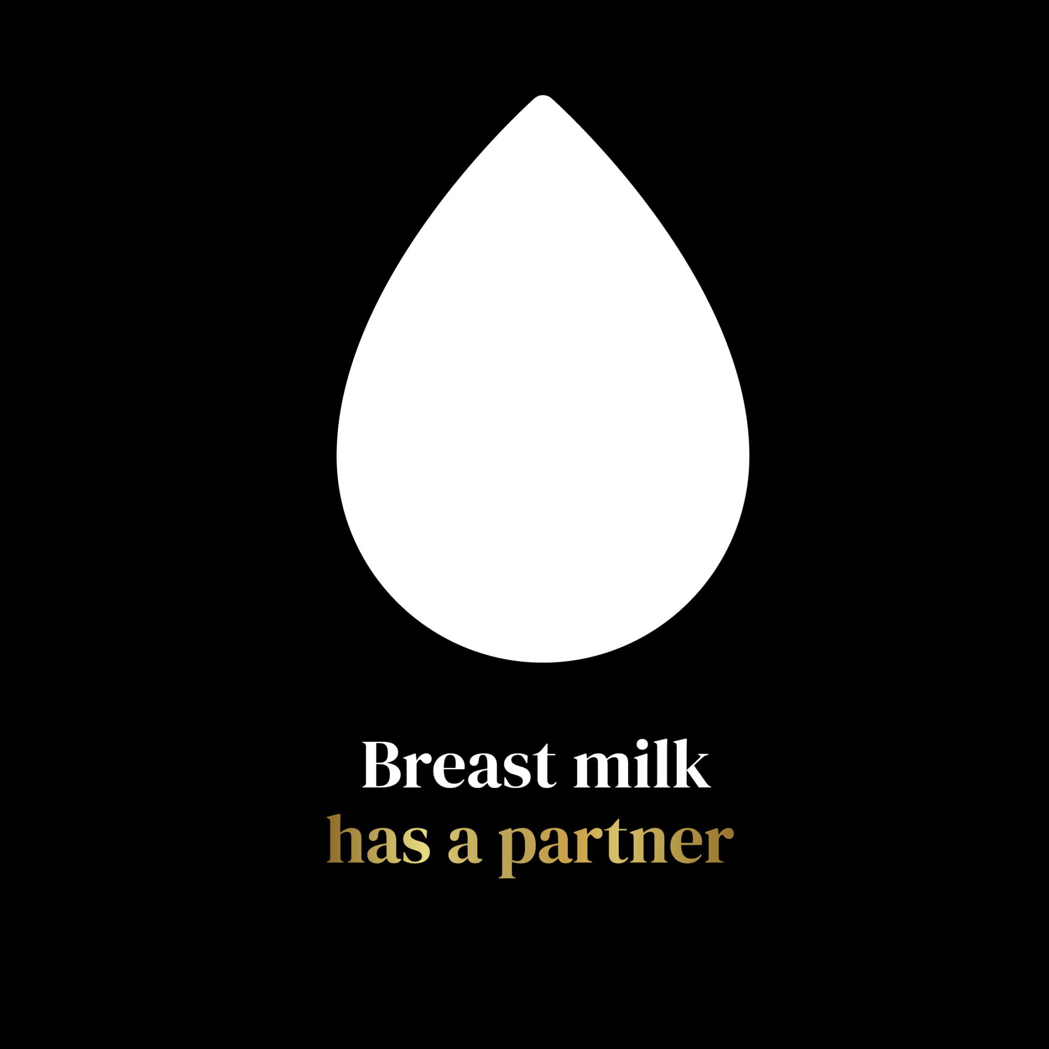 breast milk has a partner graphic