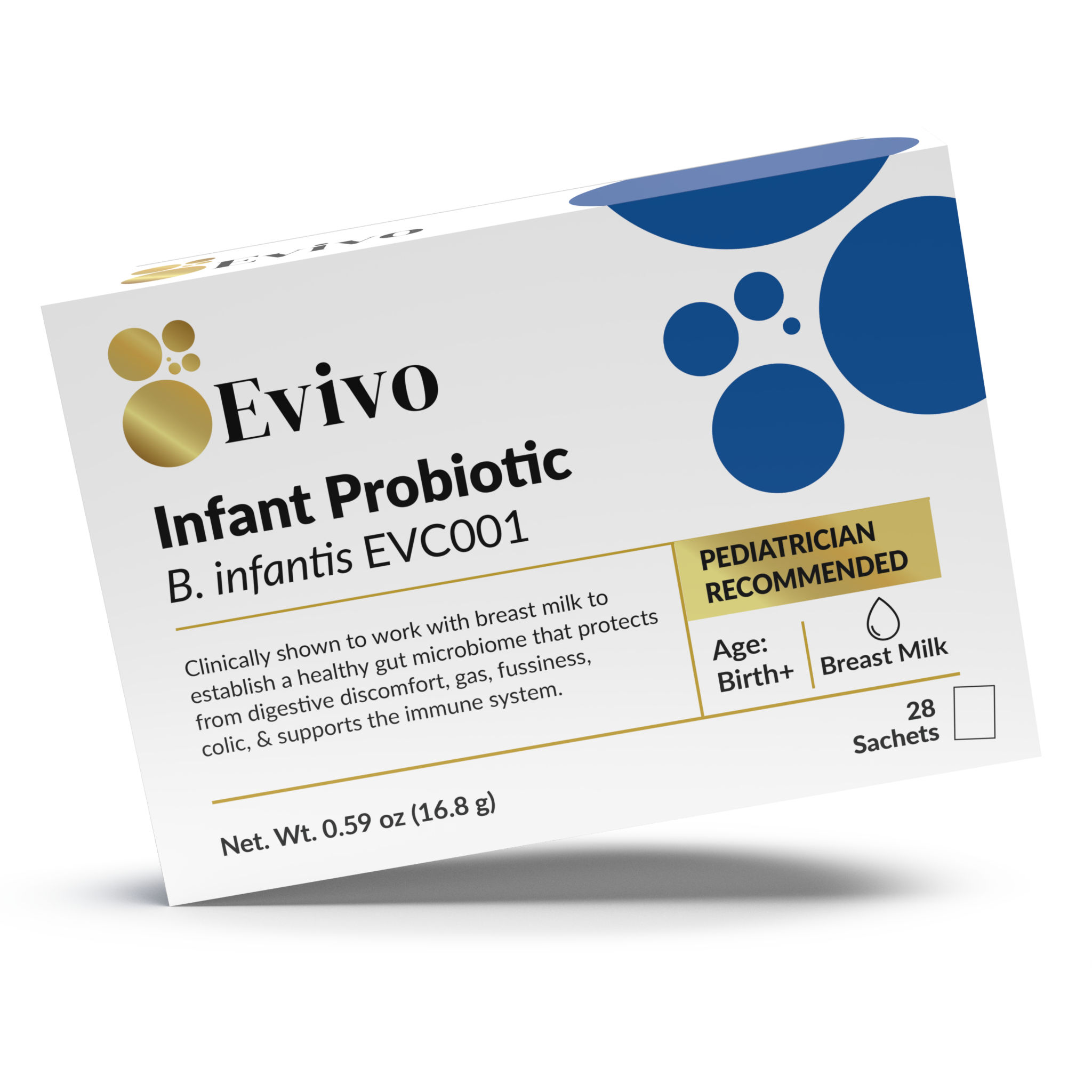 Evivo infant probiotic powder package